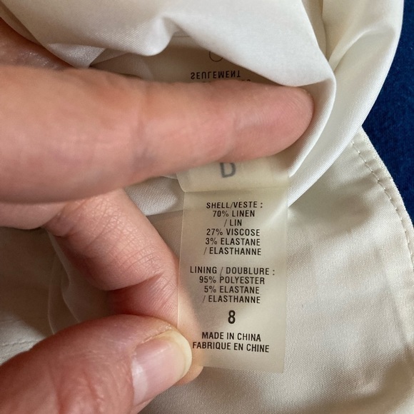 Elie Tahari linen A line skirt - Picture 7 of 11